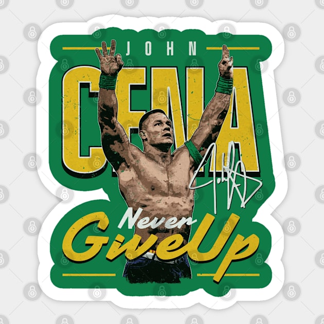 John Cena Never Give Up Sticker by MunMun_Design